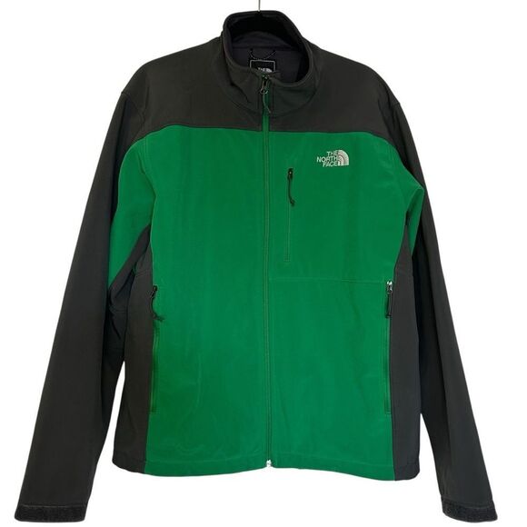 Men’s The north face apex bionic green gray full zip jacket large - Picture 1 of 6